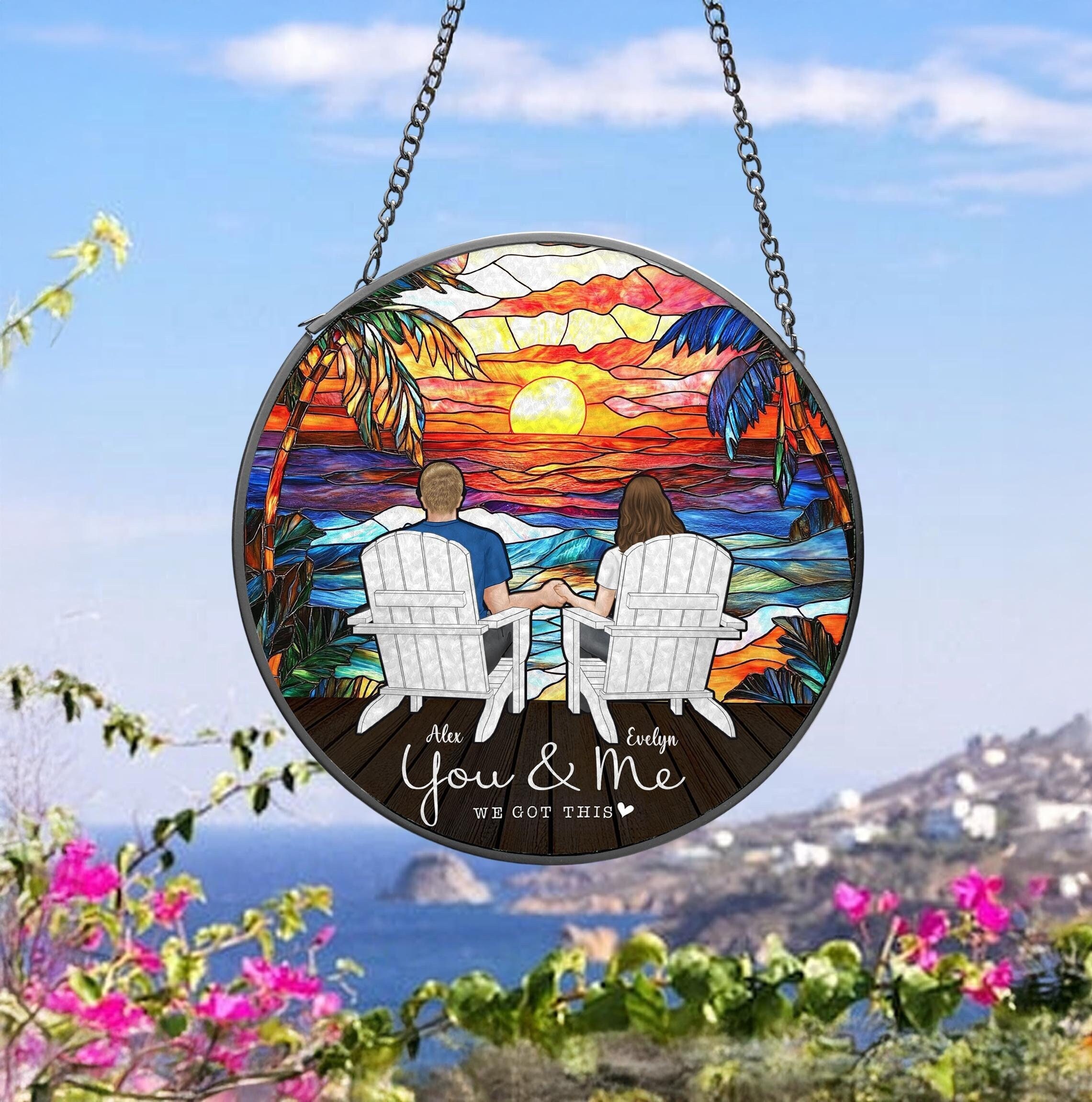 You And Me Love Custom Suncatcher