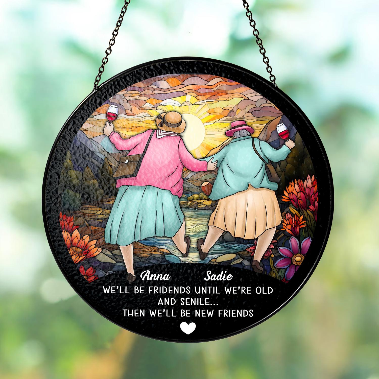 Personalised Funny Friends Birthday Suncatcher - Image 3