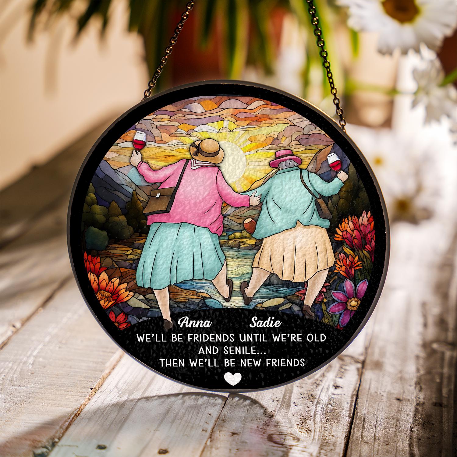 Personalised Funny Friends Birthday Suncatcher - Image 2