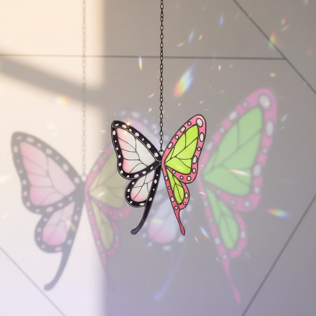 Kanao Butterfly Hairpin Resin Suncatcher