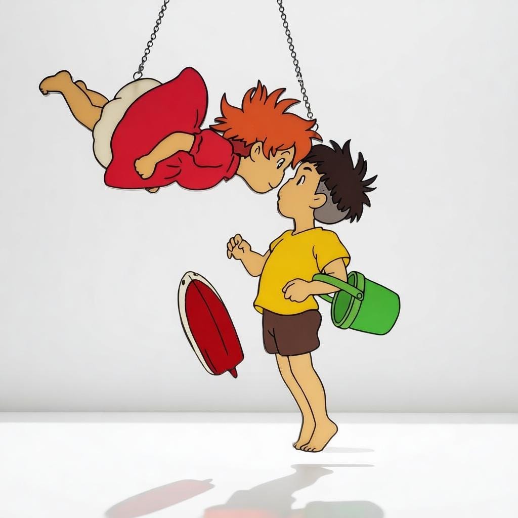 Ponyo Sosuke Kiss Resin Suncatcher - Image 2