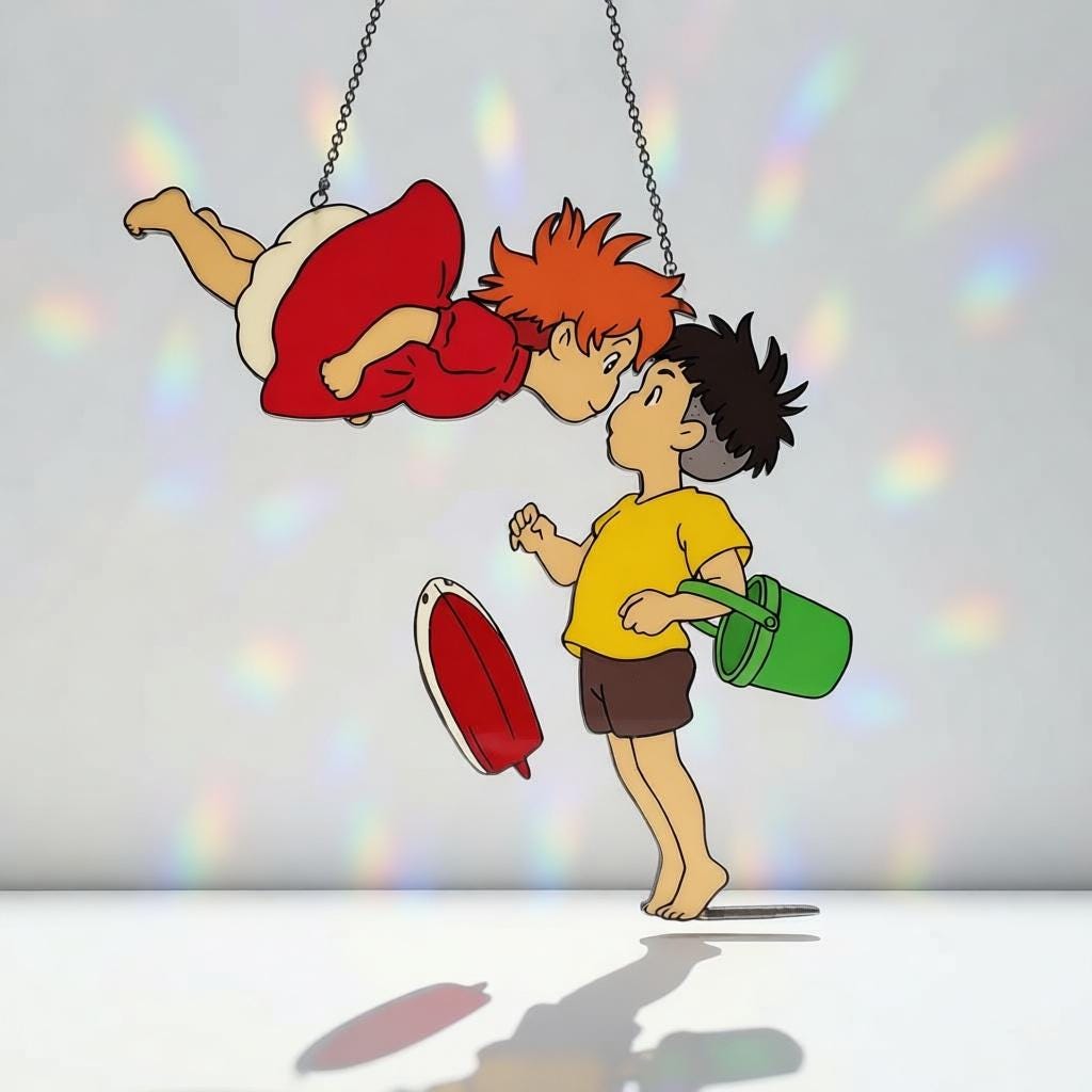 Ponyo Sosuke Kiss Resin Suncatcher - Image 3