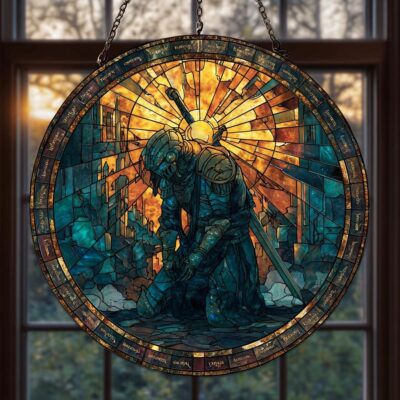 Dark Fantasy Game Abyss Knight Suncatcher