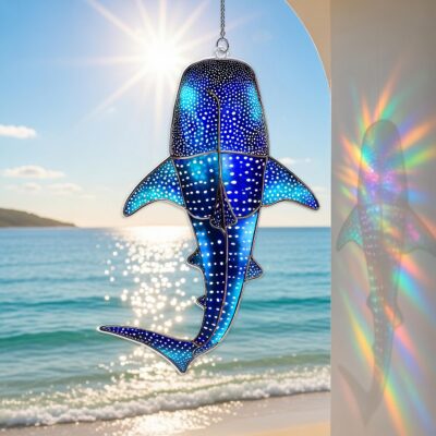 Whale Shark Iridescent Ocean Suncatcher