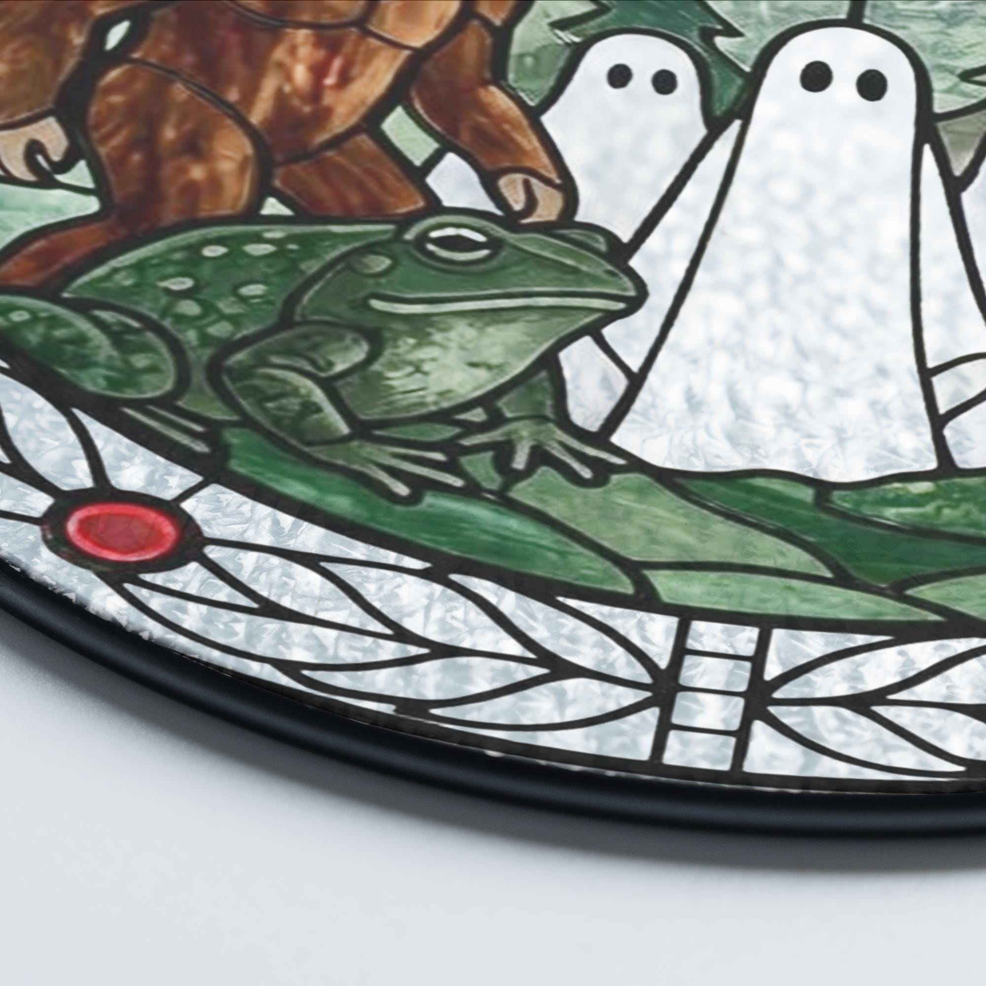 Mothman Cryptid Gothic Halloween Suncatcher - Image 2
