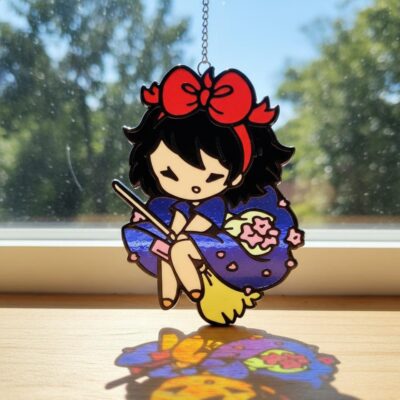 Kiki Magical Witch Resin Suncatcher