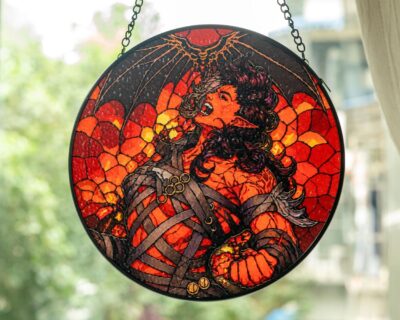 Fantasy RPG Game Tiefling Warrior Suncatcher