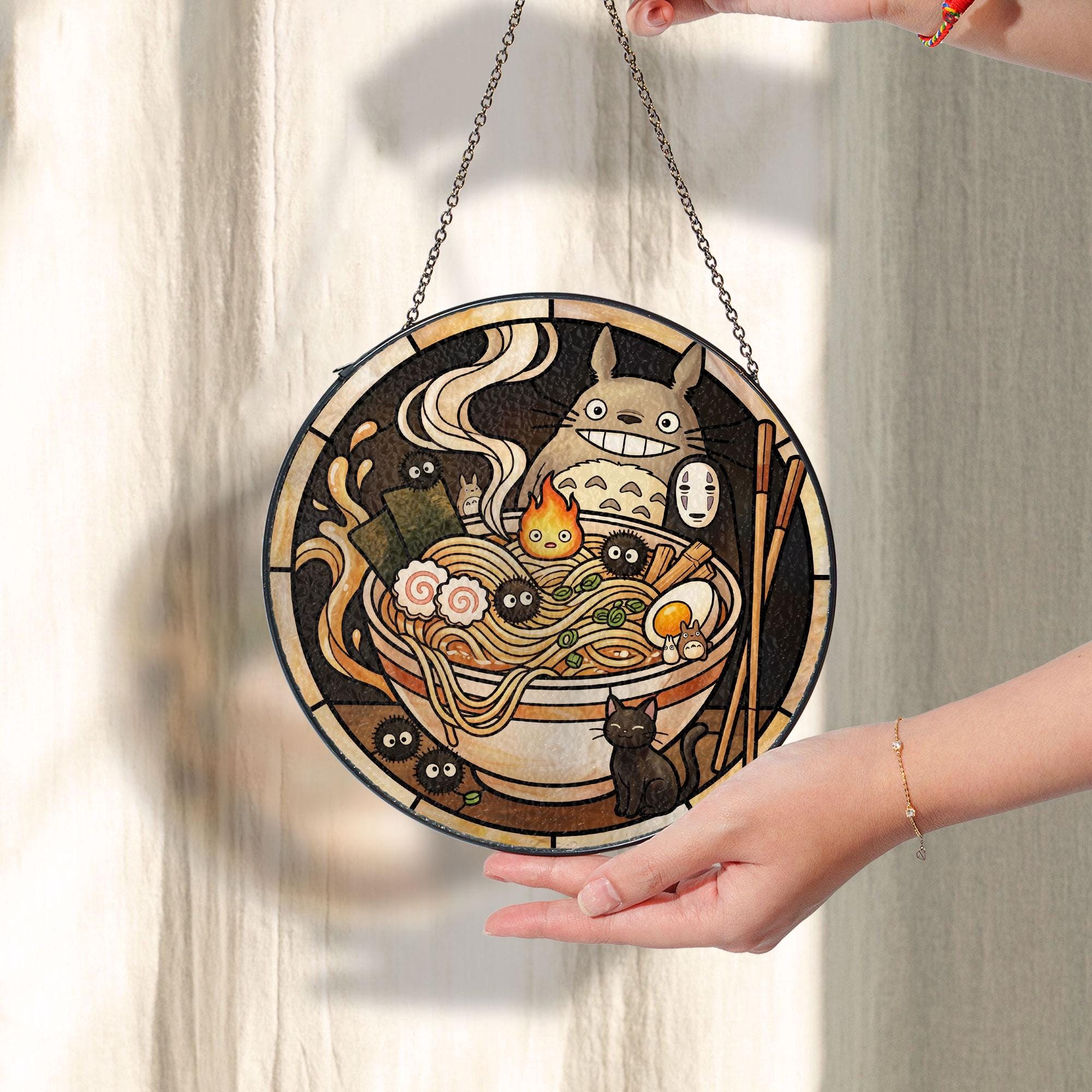 Anime Ramen Cat Spirit Suncatcher - Image 2