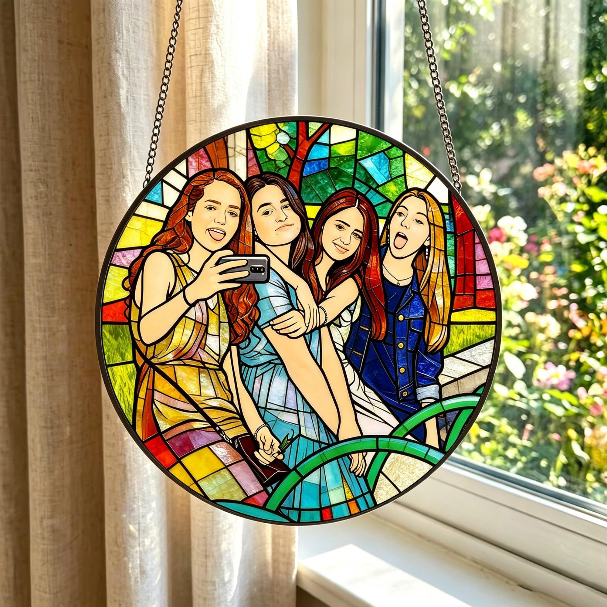 Personalised Soul Sister Portrait Suncatcher - Image 4