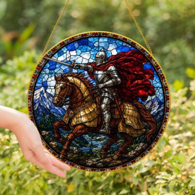 Dark Fantasy Game Castle Knight Suncatcher