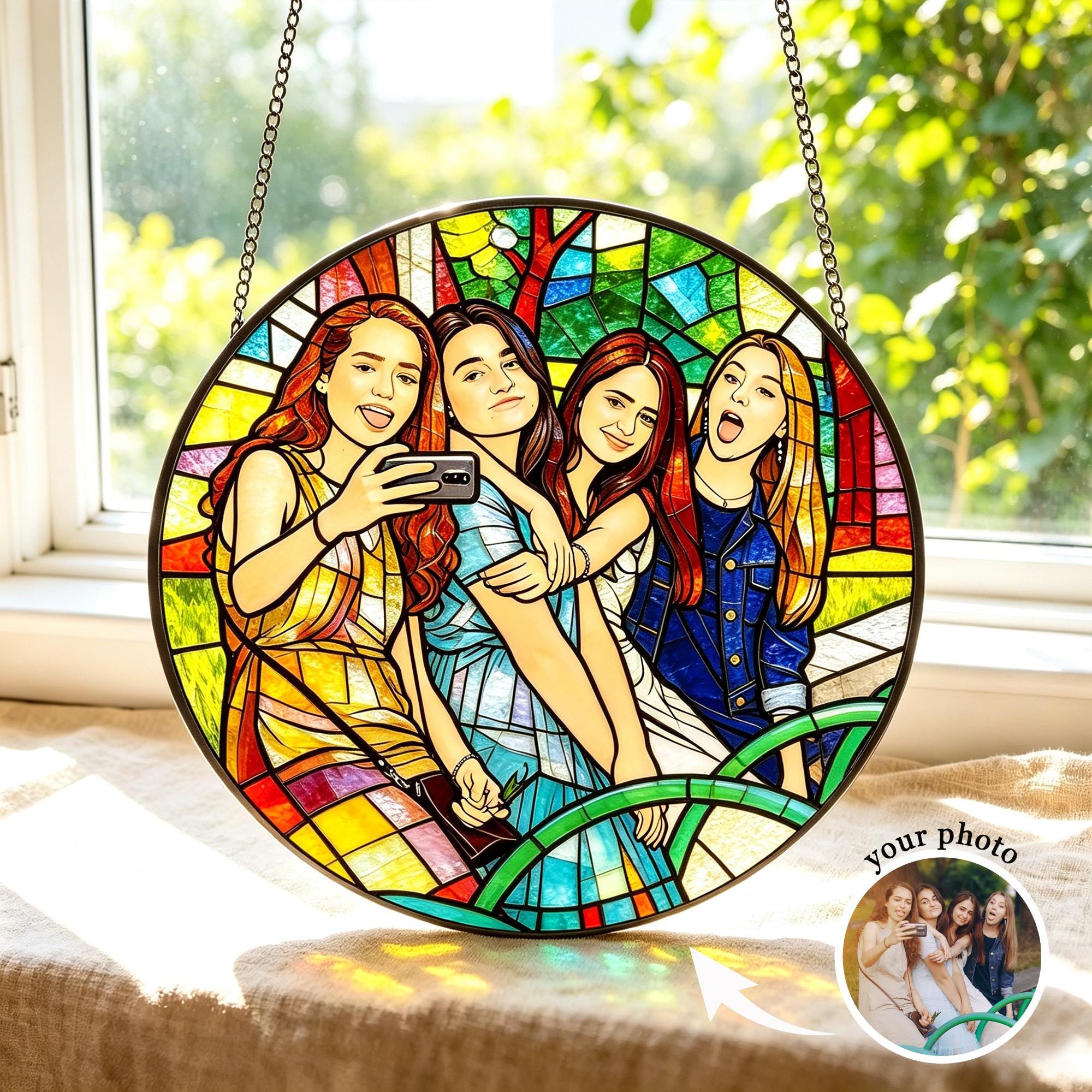 Personalised Soul Sister Portrait Suncatcher - Image 2