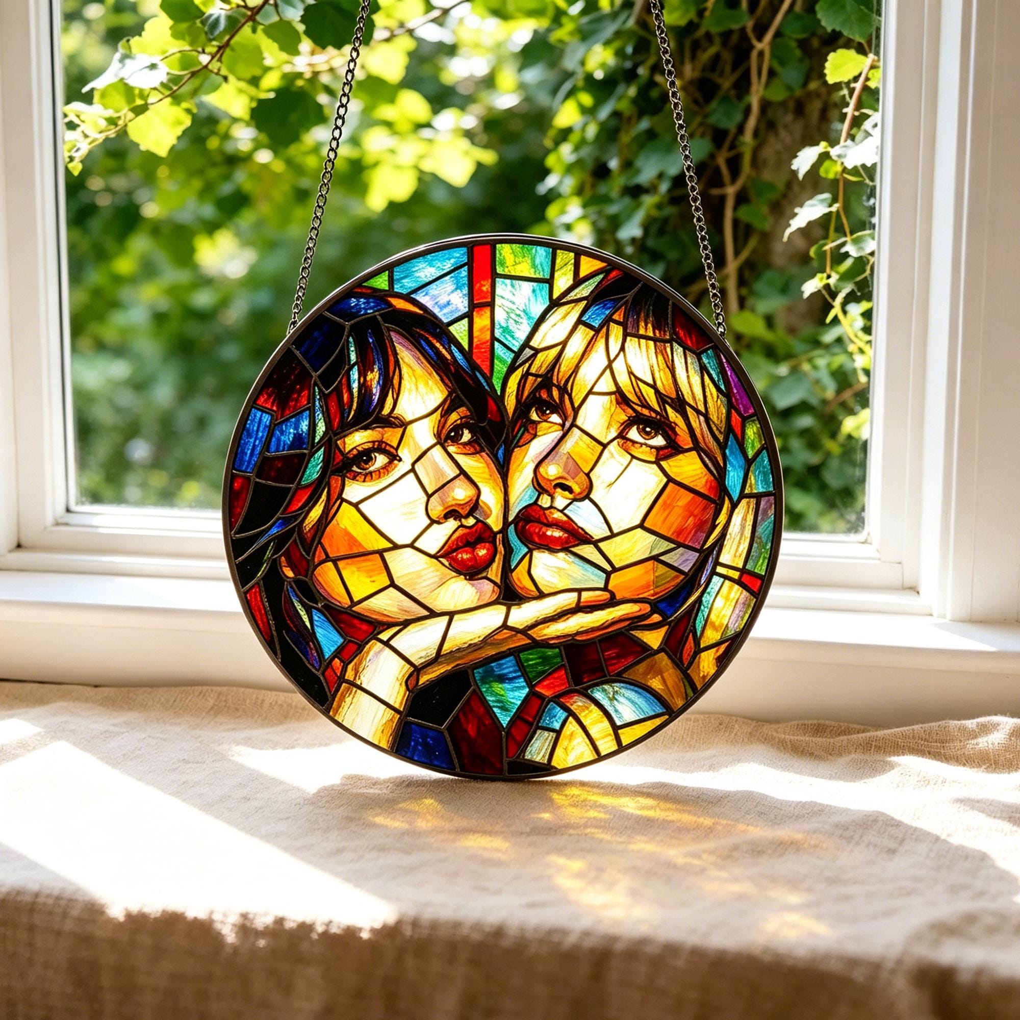 Personalised Soul Sister Portrait Suncatcher - Image 3