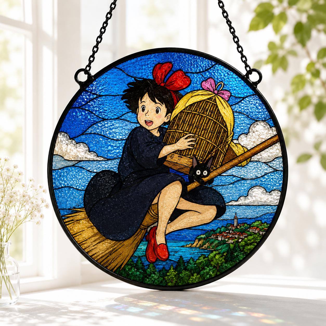 Kiki Jiji Acrylic Glass Suncatcher