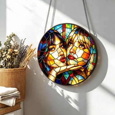 Personalised Soul Sister Portrait Suncatcher