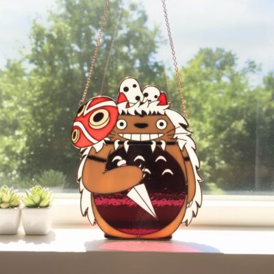 Totoro Mononoke Anime Acrylic Suncatcher