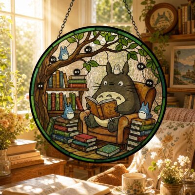 Totoro Magical Reading Glass Suncatcher
