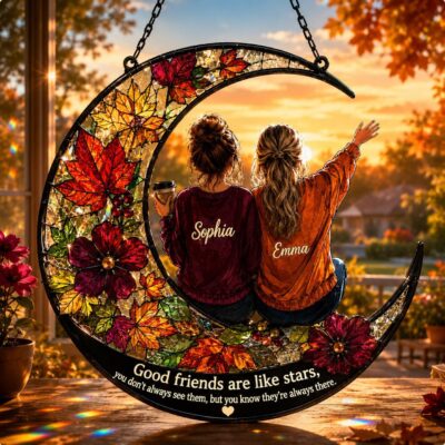 Personalised Bestie Friendship Window Suncatcher