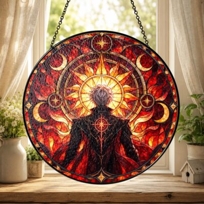 Fantasy RPG Game Vampire Rogue Suncatcher