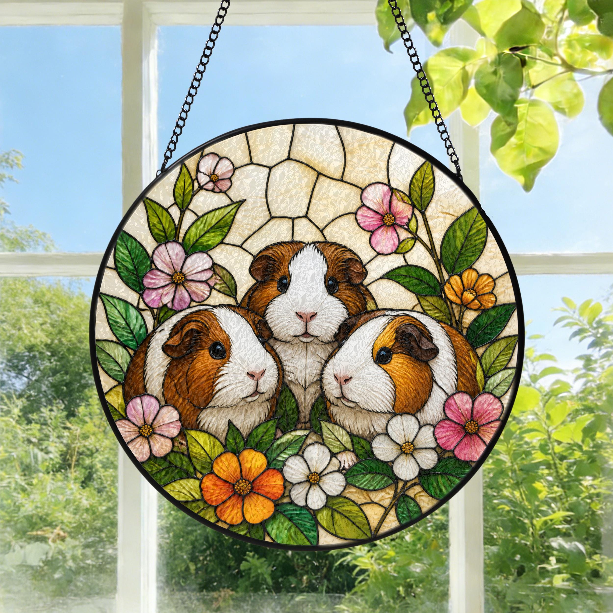 Guinea Pigs Whimsical Pet Suncatcher - Image 4