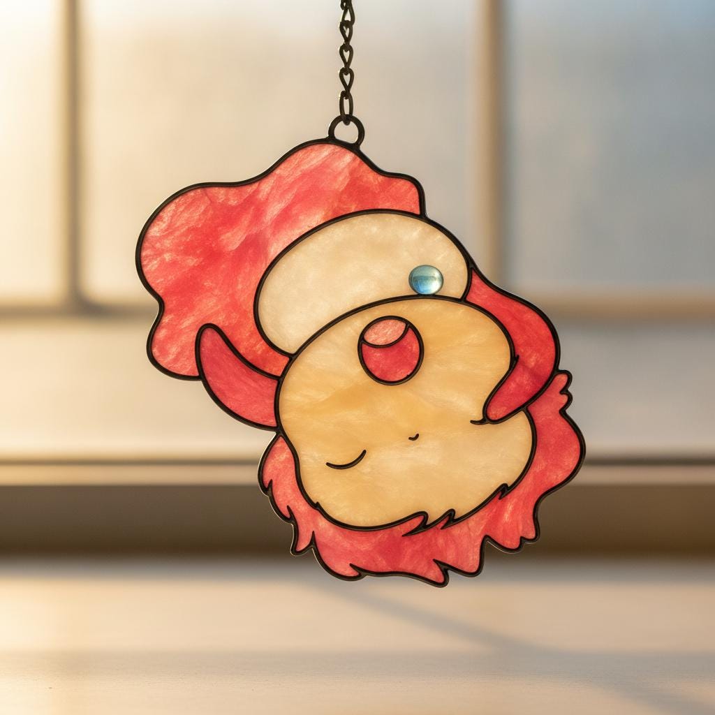 Ponyo Sleeping Anime Glass Suncatcher - Image 3