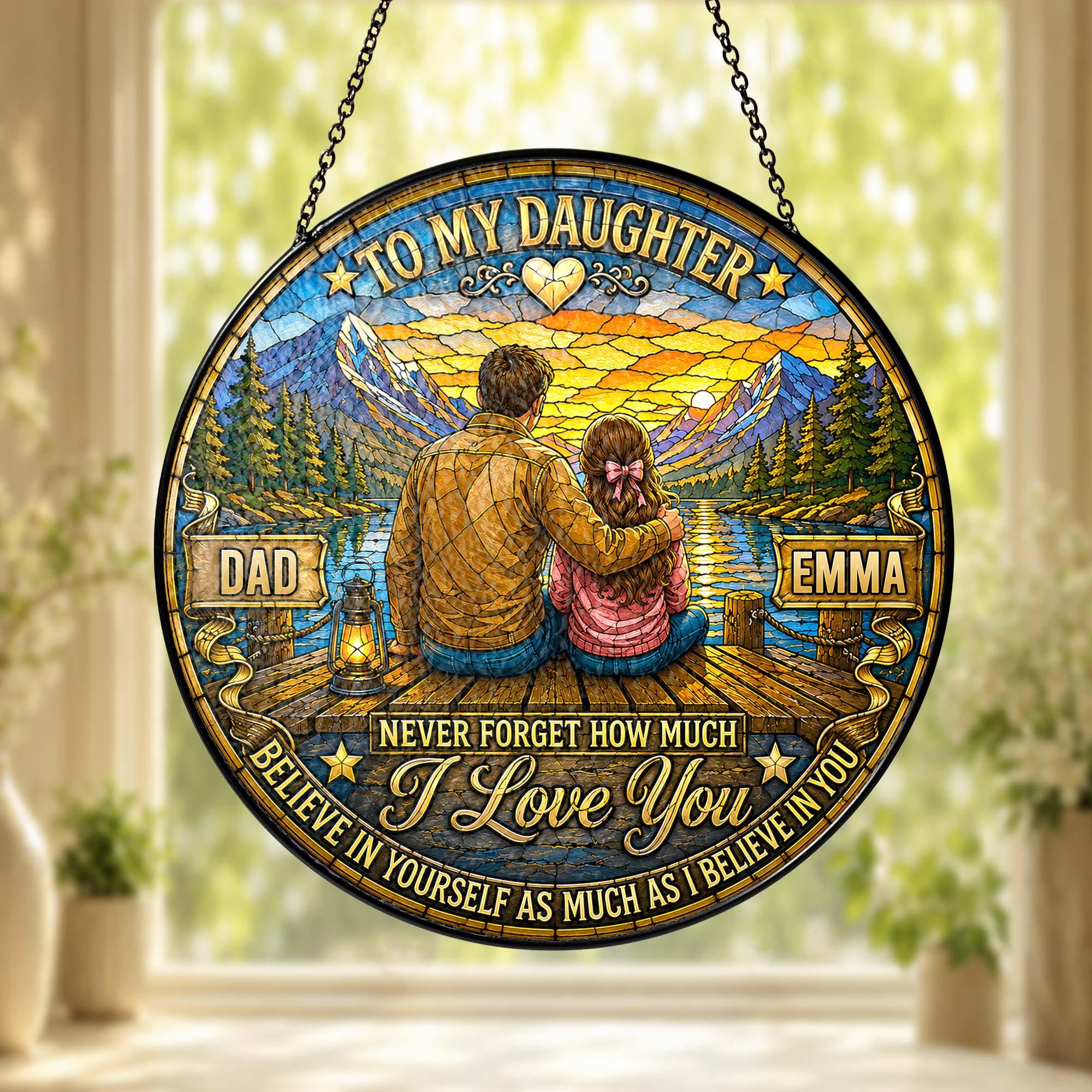 Family Daughter Keepsake Custom Suncatcher - Image 2