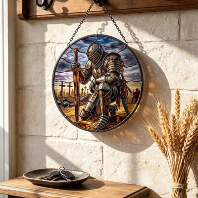 Dark Fantasy Game Medieval Warrior Suncatcher