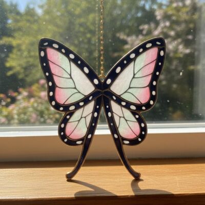 Shinobu Kocho Butterfly Resin Suncatcher