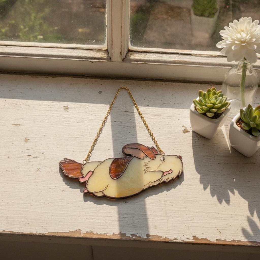 Heen Ghibli Dog Resin Suncatcher - Image 2