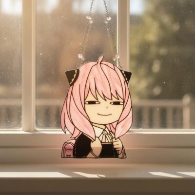 Anya Forger Anime Glass Suncatcher