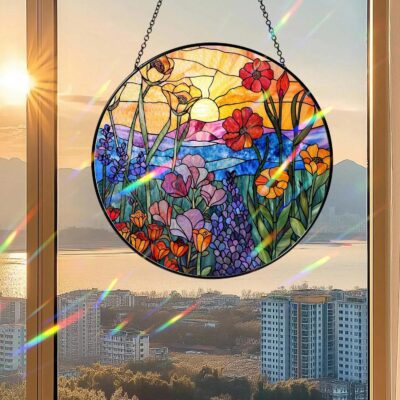 Hang Your Suncatcher in a Sunny Window - Stained Glass Suncatcher